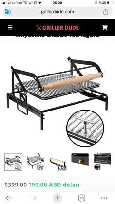 an image of a bed frame and mattress on the appliance page, with instructions for how to use it