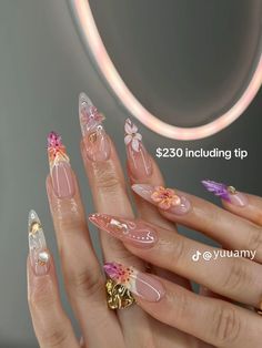 Gold Nail Designs, Nails Cute, Gold Nail, Girly Acrylic Nails, Classy Acrylic Nails, Nails Only, Soft Nails, Nails Spring