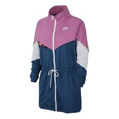 (WMNS) Nike AS W Nike Sportswear ICN CLSH Track JKT Jacket COSMIC FUCHSIA CJ2047-691 (Women's/Colorblock) Woman Weaving, Iconic Women, Charlotte Olympia, Jackets Online, Track Jacket, Full Zip Hoodie, Stylish Sneakers, Track Jackets, Nike Sportswear