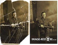 Photo repair and restore, how it works, examples and prices, galleries and types of damage and all the information you need to place your order. Tintype Photos, Bad Photos, Family Photo Album, Uk Images, Light Leak