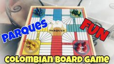 a close up of a board game with the words parques fun written on it