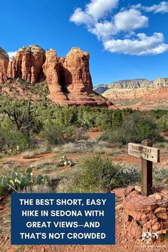 Why You Should Hike Sedona's Sugarloaf Loop Trail | This might be Sedona's most underrated trail! A short, easy hike in Sedona with amazing views that's not too crowded...the Teacup Trail and Sugarloaf Loop and Summit are great! Sedona trail ideas, best Sedona hikes, easy Sedona hikes, Sedona sunrise hike. Trail Ideas, Sunrise Hike