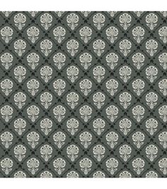 an ornate pattern in grey and white