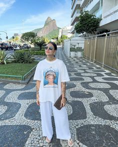 Pants Tshirt Outfit, White Tshirt Outfits, 2024 Fits, Looks Pinterest, Tshirt Outfit, Streetwear Pants, Pants Outfits, Looks Street Style, Comfy Fashion