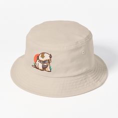 This packable, scrunchable, lightweight headwear classic is ready for adventure, from the beach to the street to the trail Breathable 100% cotton with eyelet ventilation Flat top Moderate brim is 2.2"" (5.5 cm) wide to keep the sun off your face Unstructured crown is 3.1"" (8 cm) deep Easy care: just spot clean and dry in shade. Perfect Gift for Appa Lover. Appa is a fictional character on the Nickelodeon animated television series Avatar: The Last Airbender and in the film The Last Airbender. Appa Avatar, Hats For Sale, Avatar The Last Airbender, The Trail, The Last Airbender, Nickelodeon, Bucket Hat, The Sun, Avatar