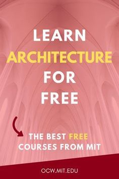 an image of the front cover of a book with text that reads learn architecture for free