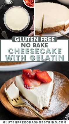 gluten free no bake cheesecake with gelatin