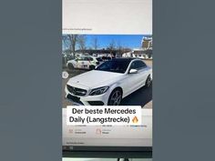 an advertisement for mercedes is displayed on a computer screen