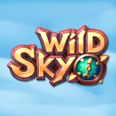 the logo for wild sky on a blue background