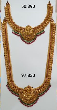 Bridal Necklace Designs Gold Indian, Kasulaperu Jewellery New Models, Gold Haram, Wedding Jewelry Sets Bridal Jewellery, Delicate Gold Jewelry, Gold Jewels Design, Neck Pieces Jewelry, Gold Bangles For Women