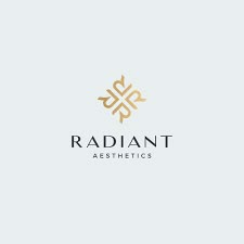 the logo for radiant aesthetics, which has been designed by person