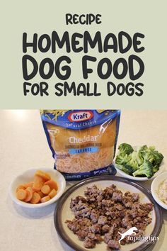 an image of homemade dog food for small dogs