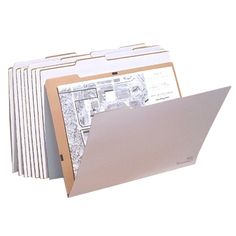 several folders stacked on top of each other in front of a white background,