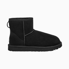 UGG Women's Classic Mini II Boot Black/Brown - Color: Black - Tops and Bottoms USA - Classic Mini Ii Boot, Ugg Snow Boots, Ugg Classic Mini Ii, Ugg Mini, Ugg Classic Mini, Popular Sneakers, Sheepskin Boots, Bearpaw Boots, Classic Mini