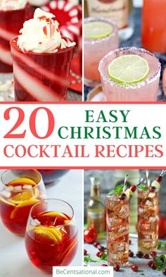 20 easy christmas cocktails that are perfect for the holiday season