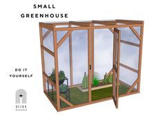 a small greenhouse is shown with the words do it yourself