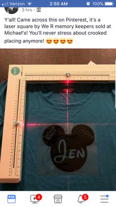 a t - shirt that has been cut out to look like mickey mouse on it