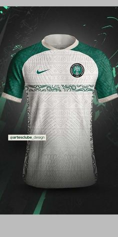 the new nike soccer jersey is designed to look like it has been worn in green and white