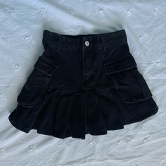 New With Tags. Two Side Pockets. Color: Black Wash But It Is More Dark, Not That Faded. Size: Xs Pet Friendly, Smoke Free Home. Will Accept Reasonable Offers. All Items Must Go!! So Please Like, Share, Or Buy! Thank You. Lululemon Skirt, Plaid Pencil Skirt, Lehenga Skirt, Golf Skirts, Floral Midi Skirt, Cargo Skirt, Faux Leather Skirt, Really Cute Outfits, Stripe Skirt