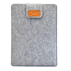 an ipad case is shown in grey and orange