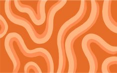 an orange background with wavy lines