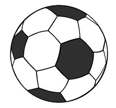 a soccer ball that is black and white with no lines on the bottom, it looks like