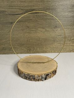 a piece of wood with a wire on it