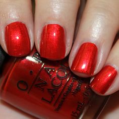 Round Gel Nails, Opi Skyfall, Red Glitter Lipstick, Die Another Day, Nails Coral, Red Shades, Nail Colors Winter