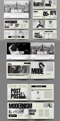 an image of the front and back pages of a magazine or brochure design