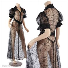 The Closet Historian: Sunday Spotlight: Spider Web Spiderweb Fashion, Spiderweb Dress, 1930's Dress, Spider Costume, Catty Noir, 1930s Dress, Net Lace, Grunge Style, Vintage Lingerie