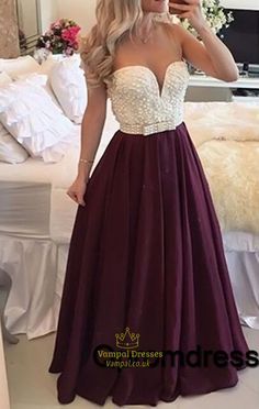 vampal.co.uk Offers High Quality Wine Red Strapless Beaded Bodice Plunge V Neck… Eggplant Prom Dresses, Prom Dresses Long Plus Size, Prom Dress With Pearls, Burgundy Evening Gown, Burgundy Prom Dress Long, Dress With Pearls, Burgundy Prom, Strapless Evening Dress, Custom Prom Dress