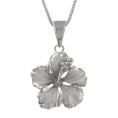 PRICES MAY VARY. Material: Rhodium plated sterling silver Dimensions: Pendant measures 11/16 inch (0.69 inch) in diameter and includes a 16" (adjustable to 18") sterling silver chain. Features: This pendant is textured with a delightful combination of high polish (around the edges) and sand finish (center of the flower) for a striking contrast. The look is dainty and the weight is comfortable enough for daily wear. The adjustable length sterling silver chain makes this necklace perfect for the l No Ordinary Girl, Necklaces With Meaning, Hawaiian Jewelry, Necklace For Girlfriend, Sterling Silver Chain Necklace, Black Jewelry, Pretty Jewelry, Dream Jewelry, Silver Chain Necklace