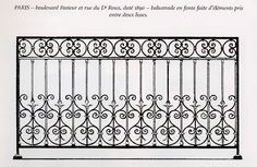 an image of a wrought iron fence with the words paris written on it in french