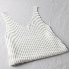 FREE SHIPPING Knitted Tank Top V Neck Camisole JKP1426 White Knit V-neck Crop Top, Fitted Knitted V-neck Top, White Ribbed Knit Tank Top, White V-neck Tank Top For Winter, Stretch Knit V-neck Tank Top, White Knit V-neck Tank Top, Seamless Knit Sweater Vest For Spring, Spring Knit Sweater Vest Seamless, Spring Seamless Knit Sweater Vest