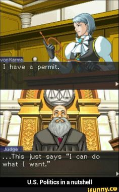 U.S. Politics in a nutshell Karma Pfp, Von Karma Ace Attorney, Franziska Von Karma, Von Karma, In A Nutshell