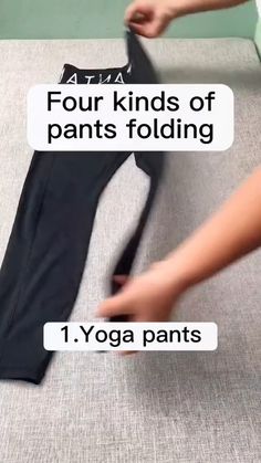 The Folding Hacks (@thefoldinghacks) • Instagram photos and videos How To Fold Salwar Kameez, How To Fold Leggings For Travel, How To Fold Wide Leg Pants, How To Fold Sweats, How To Fold Dress Pants, How To Fold Trousers To Save Space, How To Fold Pj Pants, Folding Leggings To Save Space, Pants Folding Hacks