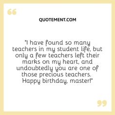 a quote that says, i have found so many teachers in my student life but only pe