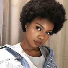 Small Afro, Cabello Afro Natural, Short Afro, Natural Afro Hairstyles, Pelo Afro, 4c Natural Hair, Short Curly Wigs, Curly Human Hair Wig, Flat Twist