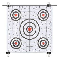 an image of a target with bulls in the center and arrows at the bottom, on a white background