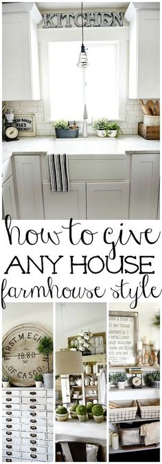 the kitchen is clean and ready to be used as a farmhouse style dining room table