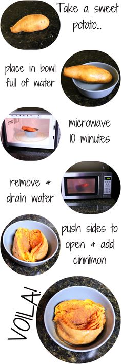 the instructions for how to make an omelet in a toaster and microwave