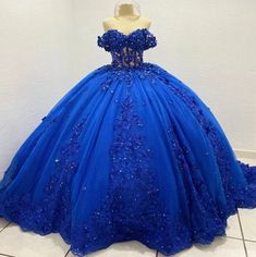 Luxury Royal Blue Quinceanera Dresses Shiny Lace Birthday Floor-length Quinceanera Dress For Sweet 16 During Prom Season, Fitted Floor-length Quinceanera Dress For Sweet 16, Princess Style Quinceanera Dress For Sweet 16, Princess Style Floor-length Quinceanera Dress For Sweet 16, Princess Style Floor-length Quinceanera Dress, Floor-length Princess Quinceanera Dress, Royal Blue Ball Gown For Quinceanera During Prom Season, Blue Gown For Quinceanera During Prom Season, Princess Style Blue Quinceanera Ball Gown