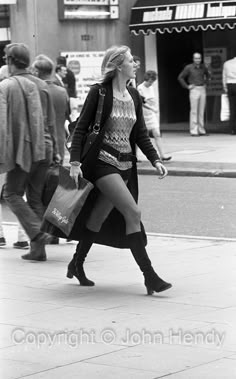 60s Street Style, Feeling Homesick, Uk Street Style, Not Going Out, Living In Canada, Groovy Fashion, Long Leather Boots, Tiny Shorts, Swinging London