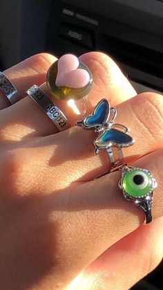 Indie Rings, Indie Jewelry, Estilo Hippie, Mia 3, Dope Jewelry, Cute Rings, Jewelry Inspo, Mode Vintage