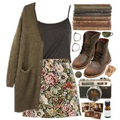 "Tapestry" by child-of-the-tropics on Polyvore Rok Outfit, Tight Dress Outfit, Mode Tips, Skirt Outfits Fall, Fashion 90s, Mode Boho, Mode Casual, 가을 패션, Mode Vintage