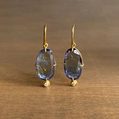 Mimi Favre Tanzanite Diamond Earrings – Meeka Fine Jewelry Tanzanite Diamond Earrings, Tanzanite Drop Earrings, Tanzanite Diamond, Newport Ri, Blue Accents, Luxury Jewelry, Newport, Beautiful Things, Statement Earrings