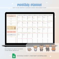 Monthly Planner for Google Sheets | Spreadsheet Planner Template | Monthly Calendar studentplanner #simpleramadanplanner #plannertemplate #diyagendaplanner🎗️. Budget Spreadsheet Template, Budget Template Free, Monthly Budget Spreadsheet, Monthly Planner Template, Monthly Calendar Template, Budget Spreadsheet, Planner Pdf, Spreadsheet Template, Monthly Budget