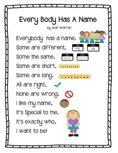 Name Poem, Poetry Templates, All About Me Preschool Theme, Me Preschool Theme, Learn Singing, Classroom Songs, All About Me Preschool