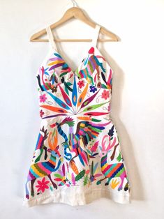 As featured in our Instagram account. Sexy multicolor Otomi | Etsy Otomi Dress, Peru House, Mexican Boho, Mexican Wedding Dress, San Ysidro, Mexican Fashion, Dress Name, Delicate Clothes, Intelligent Women