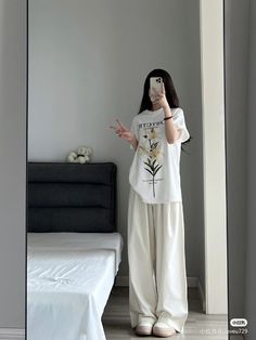 Colorful Korean Fashion, Easy Outfits, Korean Casual Outfits, Night Dress For Women, Casual Day Outfits, Causual Outfits, Ulzzang Fashion, Line Dress, Edgy Outfits